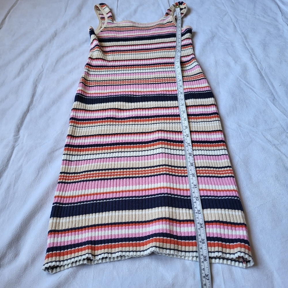 Y2K Striped Tank Top Dress Body Con - Picture 6 of 9
